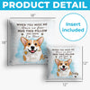 Custom Photo Pillow - Personalized Pet Memorial Sympathy Gifts For Dogs, Cats - Pawprints Never Fade