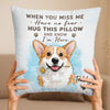 Custom Photo Pillow - Personalized Pet Memorial Sympathy Gifts For Dogs, Cats - Pawprints Never Fade
