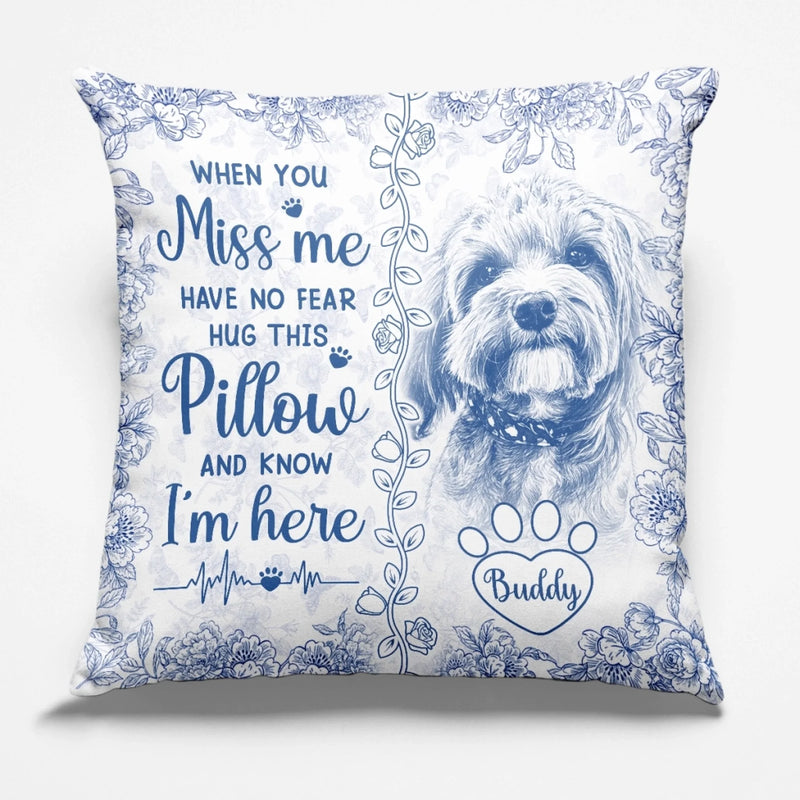 Custom Photo Pillow - Personalized Pet Memorial Sympathy Gifts For Dogs, Cats - Your Love Still Remains