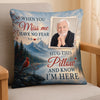 Custom Photo Pillow - Personalized Memorial Sympathy Gifts For Loss Of Mom, Dad - Forever Loving You From Heaven