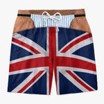 Custom Funny Men Swim Trunks - Personalized Birthday Gifts For Husband, Son, Grandson, Brother, Grandpa, Dad, Yourself - No Shirt No Worries