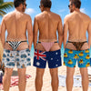 Custom Funny Men Swim Trunks - Personalized Birthday Gifts For Husband, Son, Grandson, Brother, Grandpa, Dad, Yourself - Catch Me By The Sea