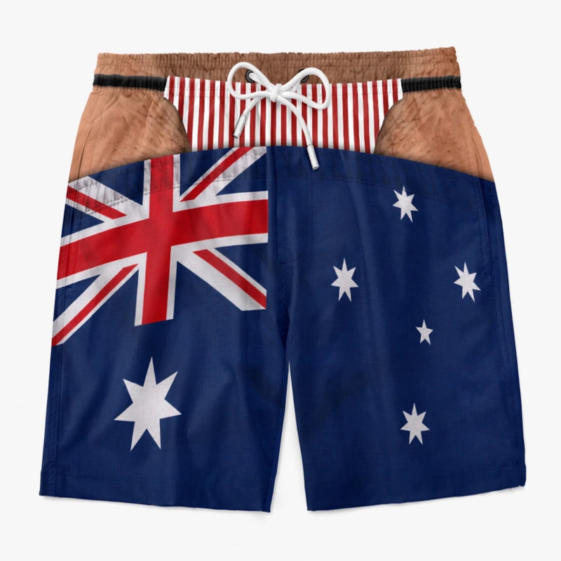Custom Funny Men Swim Trunks - Personalized Birthday Gifts For Husband, Son, Grandson, Brother, Grandpa, Dad, Yourself - Catch Me By The Sea
