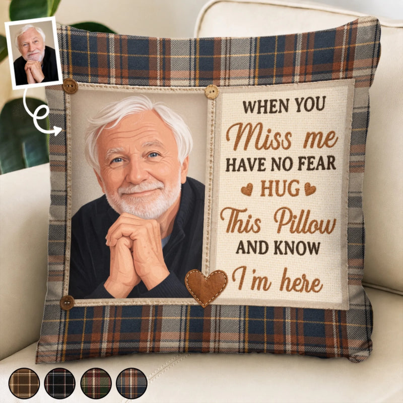 Custom Photo Pillow - Personalized Memorial Sympathy Gifts For Loss Of Mom, Dad - My Love Is Always Around