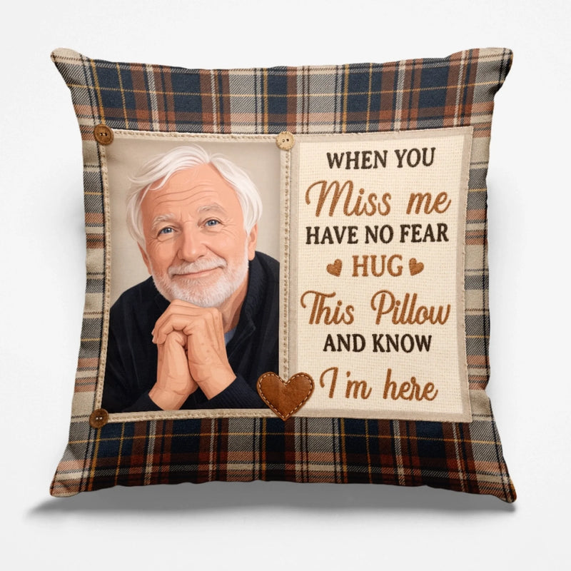 Custom Photo Pillow - Personalized Memorial Sympathy Gifts For Loss Of Mom, Dad - My Love Is Always Around