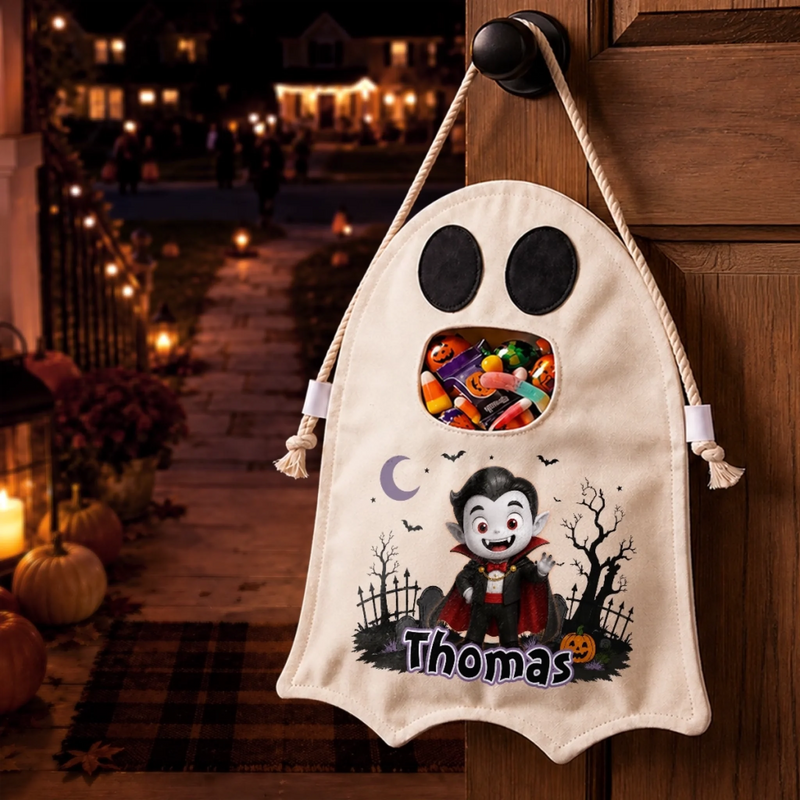 Custom Ghost Bag - Personalized Halloween  Birthday Gifts For Kids - Spooky Cute Season Is Here