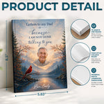 Custom Photo Hardcover Journal - Personalized  Memorial Sympathy Gifts For Dad, Mom - Your Love Still Guides Me Home