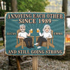 Custom Home Decor Metal Sign - Personalized Anniversary Wedding Gifts For Husband And Wife, Him And Her - Still Better Together Every Day