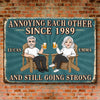 Custom Home Decor Metal Sign - Personalized Anniversary Wedding Gifts For Husband And Wife, Him And Her - Still Better Together Every Day