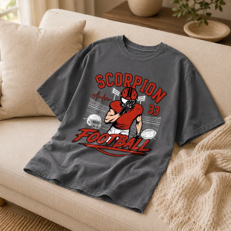 Custom America Football Comfort T-Shirt - Personalized Birthday Gifts For America Football Lovers, Sports Fans, Sports Lovers - Game Day State Of Mind
