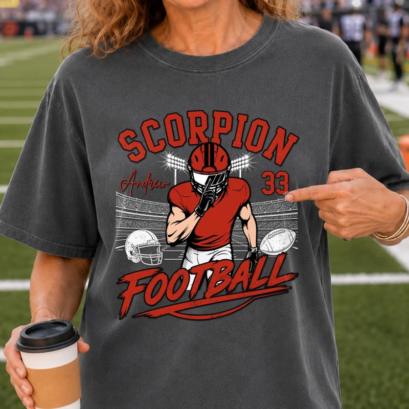 Custom America Football Comfort T-Shirt - Personalized Birthday Gifts For America Football Lovers, Sports Fans, Sports Lovers - Game Day State Of Mind