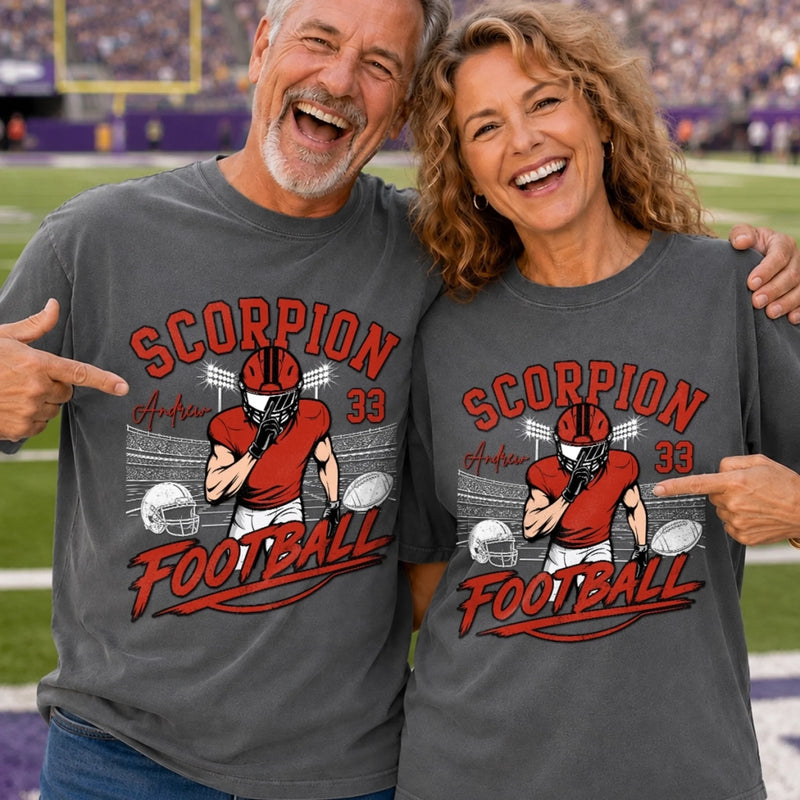 Custom America Football Comfort T-Shirt - Personalized Birthday Gifts For America Football Lovers, Sports Fans, Sports Lovers - Game Day State Of Mind