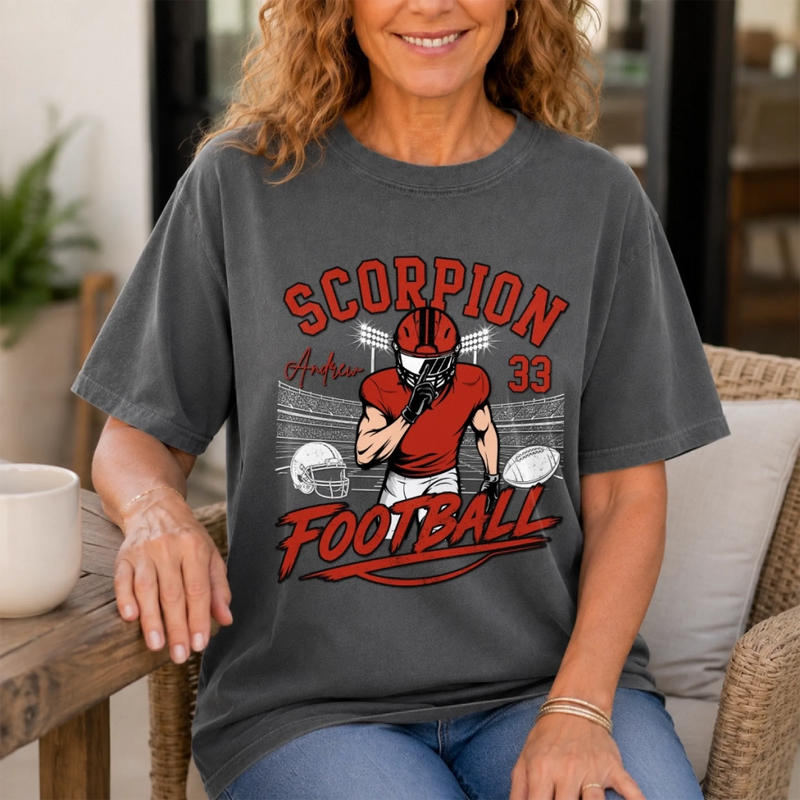 Custom America Football Comfort T-Shirt - Personalized Birthday Gifts For America Football Lovers, Sports Fans, Sports Lovers - Game Day State Of Mind