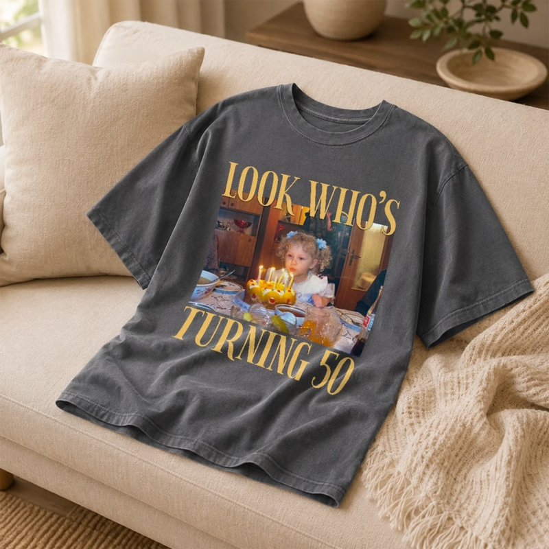 Custom Photo Comfort T-Shirt - Personalized Birthday Gifts For Men, Women - Better With Every Year