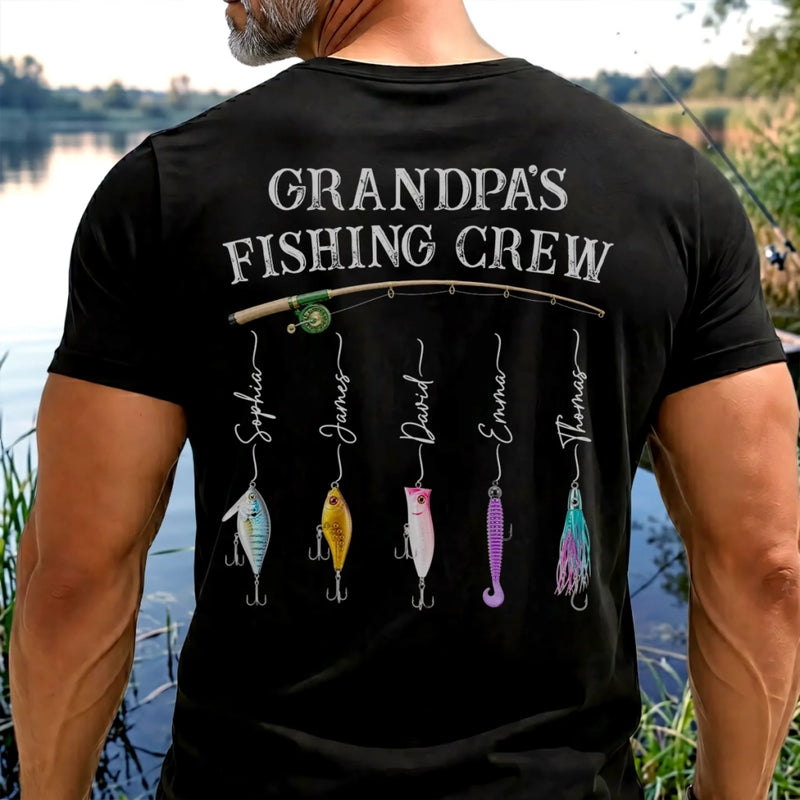 Custom T-shirt, Hoodie - Personalized Birthday Gifts For Dad, Grandpa - Fishing Crew
