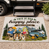 Custom Home Decor Decorative Mat - Personalized Birthday Camping Gifts For Campers, Husband And Wife, Dog Dad And Mom - Life Is Better Outdoors Together