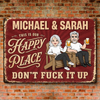 Custom Home Decor Metal Sign - Personalized Anniversary Wedding Gifts For Husband And Wife, Him And Her - Cheers To The Good Life