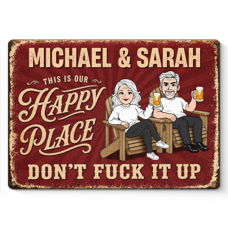 Custom Home Decor Metal Sign - Personalized Anniversary Wedding Gifts For Husband And Wife, Him And Her - Cheers To The Good Life