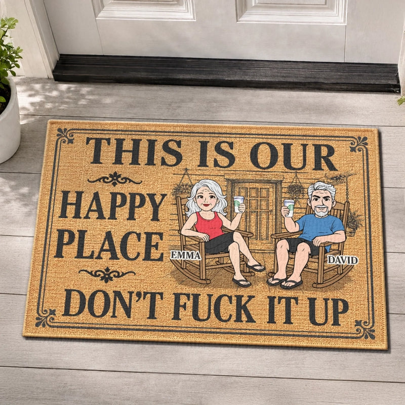 Custom Home Decor Decorative Mat - Personalized Summer Vacation And Travel Gifts For Husband And Wife, Him And Her - Our Little Tropical Home Corner