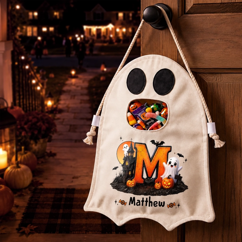 Custom Ghost Bag - Personalized Halloween  Birthday Gifts For Kids - Spooktacular Little Cutie