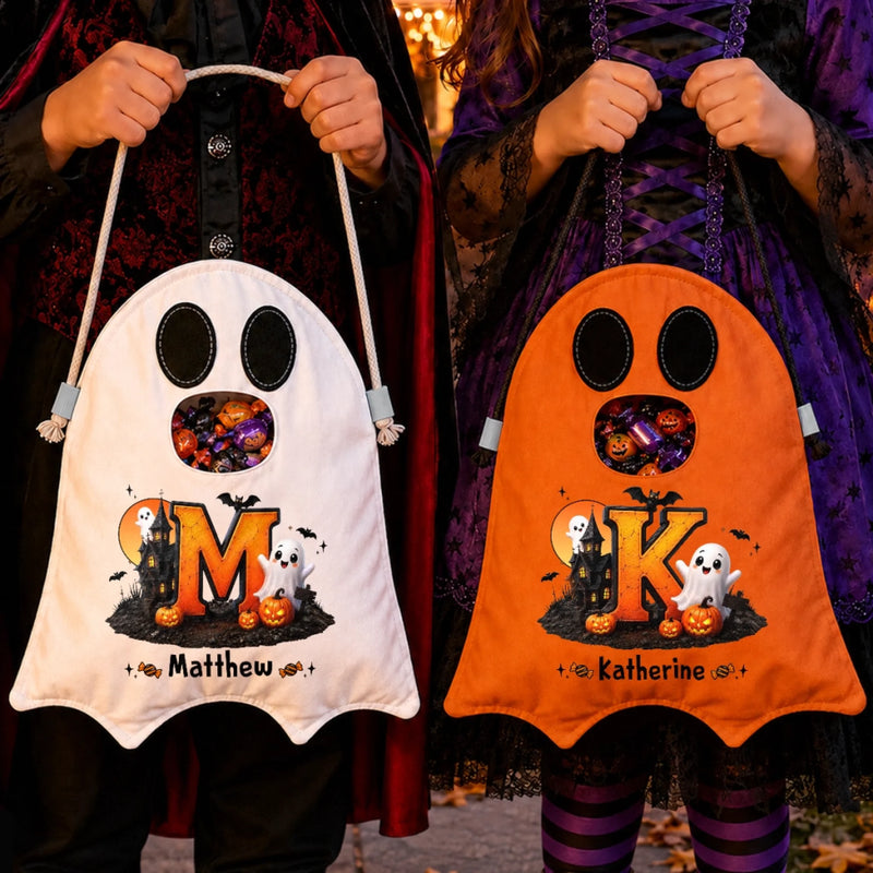 Custom Ghost Bag - Personalized Halloween  Birthday Gifts For Kids - Spooktacular Little Cutie