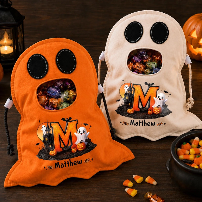 Custom Ghost Bag - Personalized Halloween  Birthday Gifts For Kids - Spooktacular Little Cutie