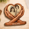 Custom Photo Thick Wooden Plaque - Personalized Anniversary Wedding Gifts For Husband And Wife, Him And Her - Love Of My Life