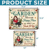 Custom Home Decor Metal Sign - Personalized  Birthday Garden Gifts For Gardeners - This Is My Happy Place
