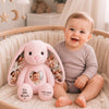 Custom Photo Heart Bunny Plush - Personalized Baby Shower, Gender Reveal Gifts For New Moms, New Dads, New Parents - Our Little Miracle