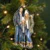 Custom Photo Acrylic Ornament - Personalized Christmas Birthday Gifts For Mom, Dad, Brother, Sister - Family Is Where Love Begins