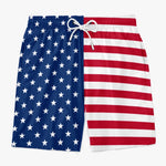 Custom Funny Patriotic Men Swim Trunks - Personalized Summer Vacation And Travel Gifts For Husband, Son, Grandson, Brother, Grandpa, Dad, Yourself - Meet Me By Ocean
