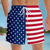 Custom Funny Patriotic Men Swim Trunks - Personalized Summer Vacation And Travel Gifts For Husband, Son, Grandson, Brother, Grandpa, Dad, Yourself - Meet Me By Ocean