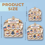 Custom Acrylic Ornament - Personalized America 250th Anniversary Christmas Gifts For Mom, Dad, Brother, Sister - Home Of The Sweet Free