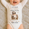 Custom Long Sleeve Baby Onesie - Personalized Christmas Baby Shower, Gender Reveal Gifts For New Moms, New Dads, New Parents - Living In My Own Crib