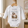 Custom Long Sleeve Baby Onesie - Personalized Christmas Baby Shower, Gender Reveal Gifts For New Moms, New Dads, New Parents - Living In My Own Crib