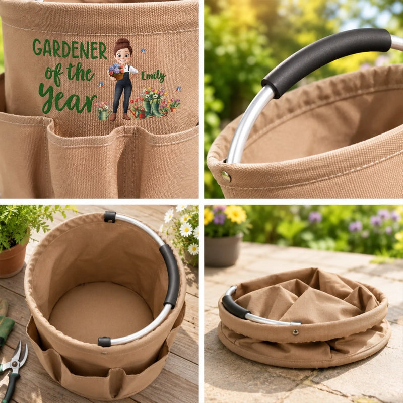 Custom Gardening Tool Bag - Personalized Birthday Garden Gifts For Gardeners - Gardener Of The Year