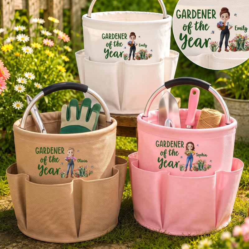 Custom Gardening Tool Bag - Personalized Birthday Garden Gifts For Gardeners - Gardener Of The Year