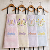 Custom Apron With Pocket - Personalized Birthday Gifts For Wife, Daughter, Besties, Sisters, Granddaughter, Grandma, Mom, Yourself - Happiest Kitchen Moments