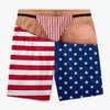 Custom Funny Patriotic Men Swim Trunks - Personalized Summer Vacation And Travel Gifts For Husband, Son, Grandson, Brother, Grandpa, Dad, Yourself - Forever Chasing Coastal Vibes