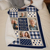 Custom Photo Blanket - Personalized Memorial Sympathy Gifts For Loss Of Mom, Dad - Wrapped In My Love Always Today