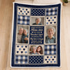 Custom Photo Blanket - Personalized Memorial Sympathy Gifts For Loss Of Mom, Dad - Wrapped In My Love Always Today