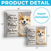 Custom Photo Pillow - Personalized Pet Memorial Sympathy Gifts For Dogs, Cats - Forever Live In Your Warm Hugs