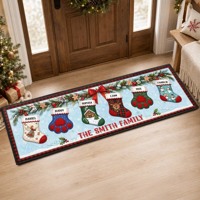 Custom Runner Rug - Personalized Christmas Birthday Gifts For Mom, Dad, Brother, Sister - Together Is Our Tradition