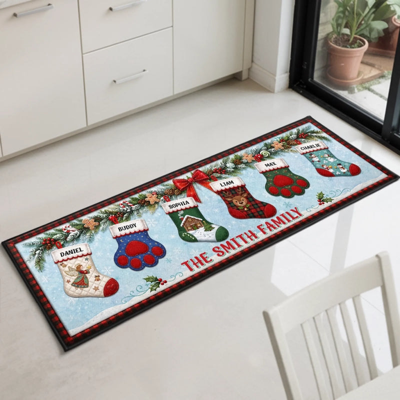 Custom Runner Rug - Personalized Christmas Birthday Gifts For Mom, Dad, Brother, Sister - Together Is Our Tradition