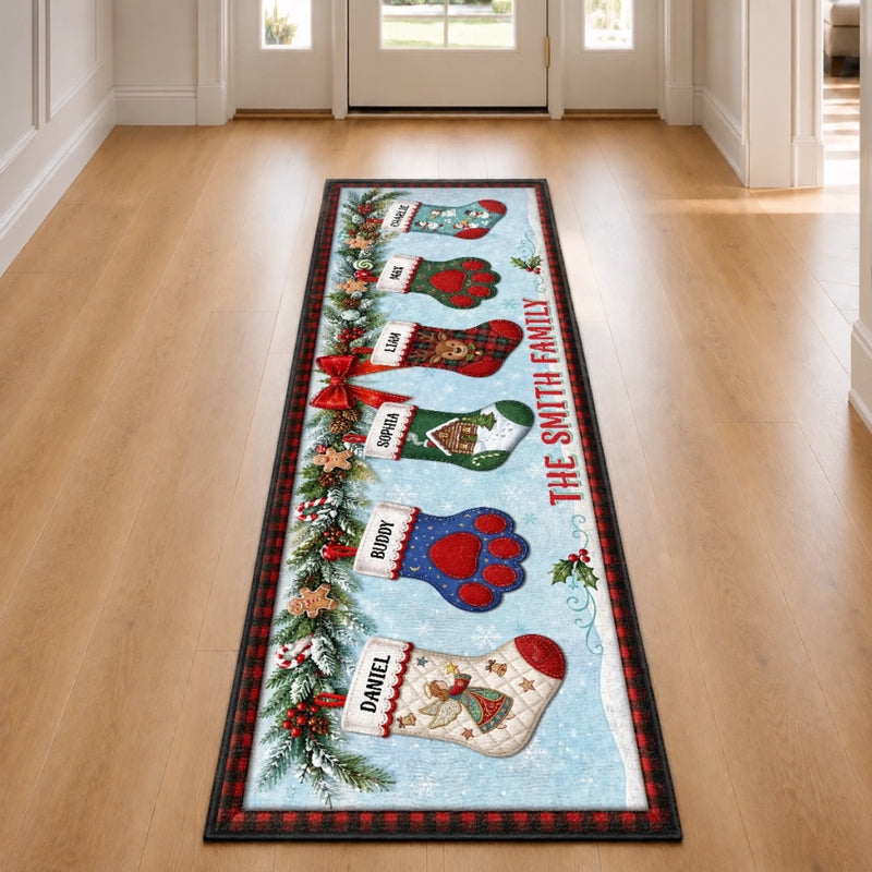 Custom Runner Rug - Personalized Christmas Birthday Gifts For Mom, Dad, Brother, Sister - Together Is Our Tradition