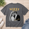 Custom Photo Comfort T-Shirt - Personalized Anniversary Wedding Gifts For Husband And Wife, Him And Her - Two Hearts One Adventure