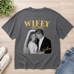 Custom Photo Comfort T-Shirt - Personalized Anniversary Wedding Gifts For Husband And Wife, Him And Her - Two Hearts One Adventure