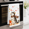 Custom Photo Kitchen Towel - Personalized Birthday Gifts For Dog Cat Lovers, Dog Dad And Mom, Cat Owners - Fall Days Furry Friends