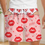 Custom Funny Casual Shorts - Personalized Birthday Gifts For Husband, Son, Grandson, Brother, Grandpa, Dad, Yourself - Free The Cheek For Love