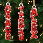 Custom Name Christmas Tree Decor - Personalized Letter Ornament